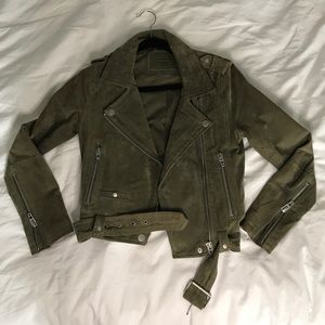 Suede Blank NYC mod motto retro jacket